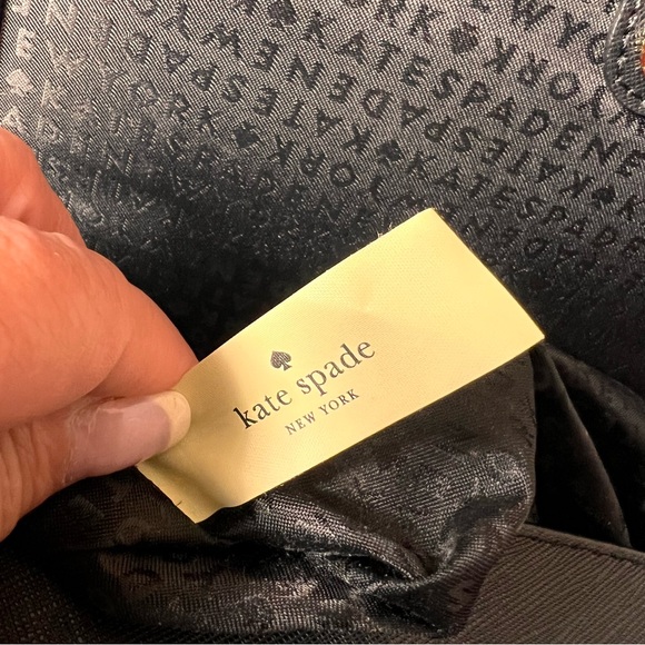 NWOT Kate Spade Laurel Greer Pale Pink Black Handbag, Chain Link Shoulder Strap - Picture 11 of 15